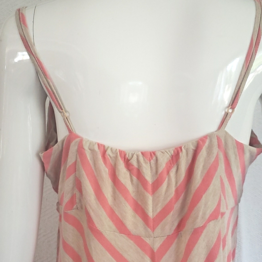 Pink Rose Striped Maxi - Picture 4 of 6